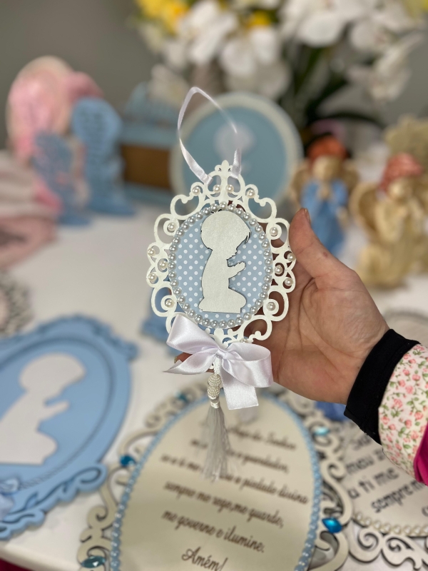 placa santo anjo